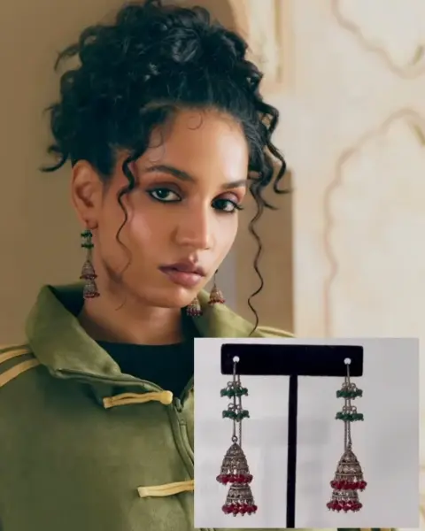 Adidas India Styles the Tang Jacket With Athiiya’s Sculptural Jewellery