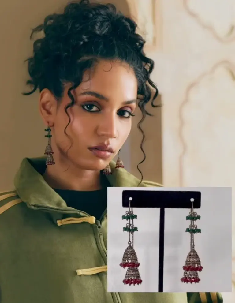 Adidas India Styles the Tang Jacket With Athiiya’s Sculptural Jewellery