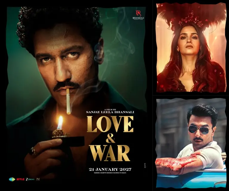 Love & War First Look Posters Reveal Alia Bhatt, Ranbir Kapoor and Vicky Kaushal