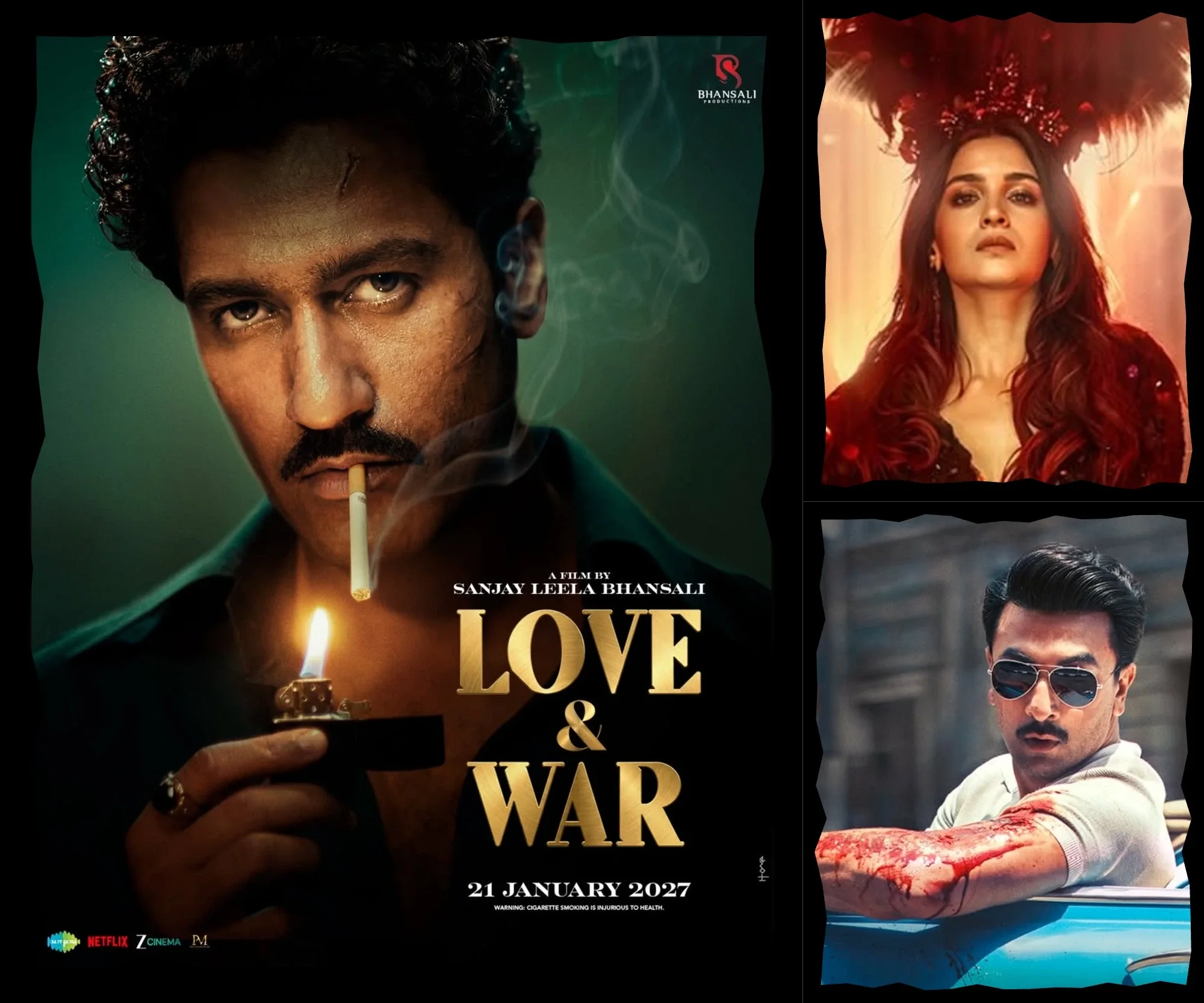 Love & War First Look Posters Reveal Alia Bhatt, Ranbir Kapoor and Vicky Kaushal
