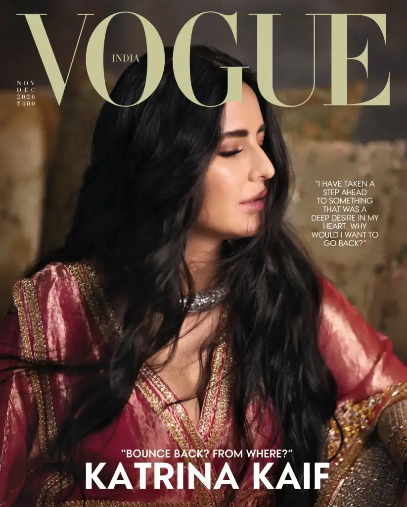 Katrina Kaif on the cover of Vogue India’s November–December 2026 issue