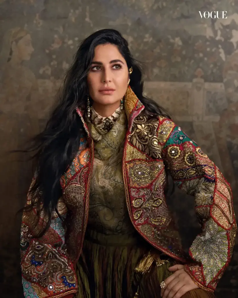 Katrina Kaif wears a custom Abu Jani Sandeep Khosla creation styled by Rhea Kapoor