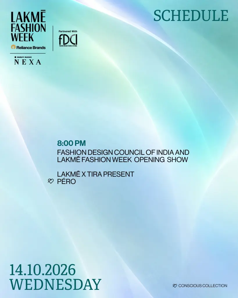 Lakmé Fashion Week x FDCI October 2026: Delhi Schedule