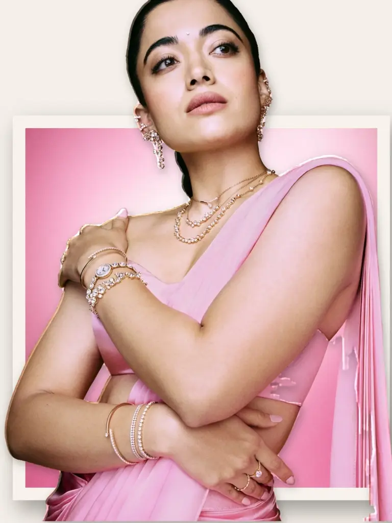 Rashmika Mandanna for Swarovski Diwali 2026 Campaign pics