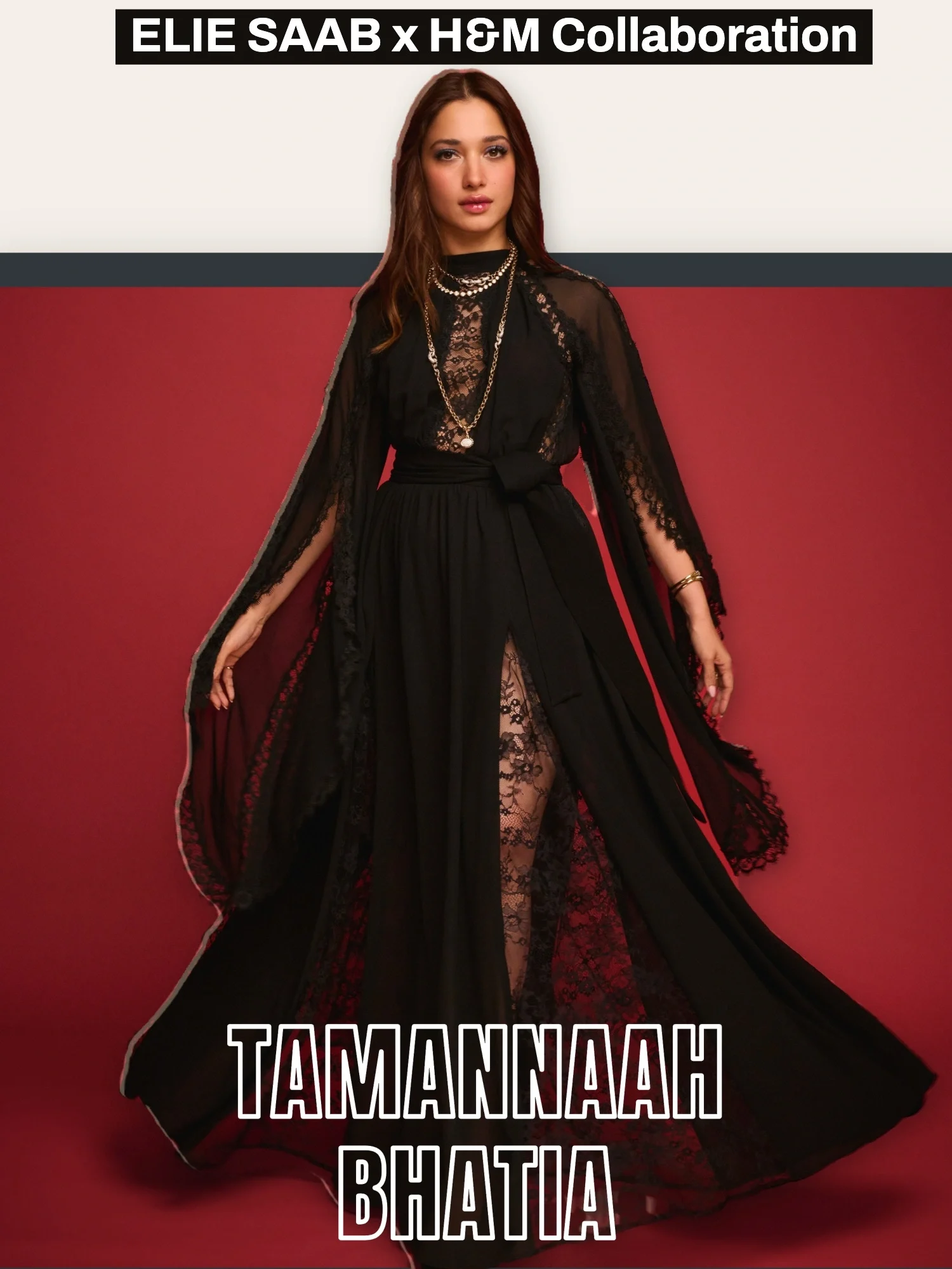 Tamannaah Bhatia ELIE SAAB x H&M Collaboration