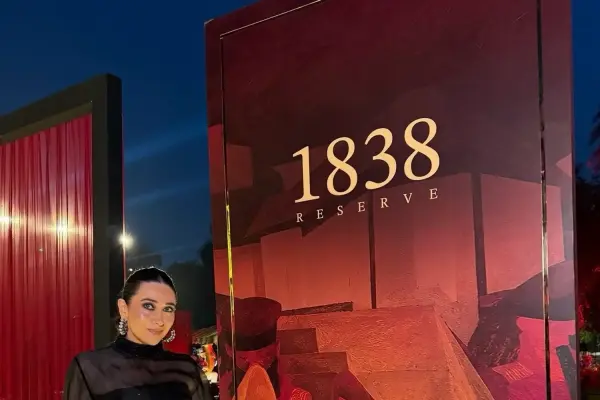 Karisma Kapoor Embraces Dark Floral Glamour at the 1838 Reserve Launch
