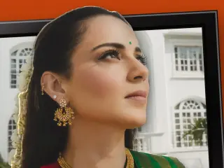 Kangana Ranaut’s Traditional Silk Look in Ayodhya