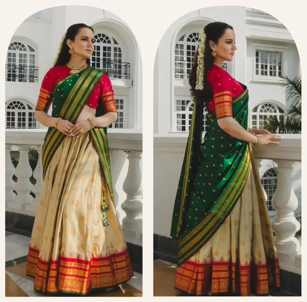 Kangana Ranaut Traditional lehenga look in Ayodhya 2026
