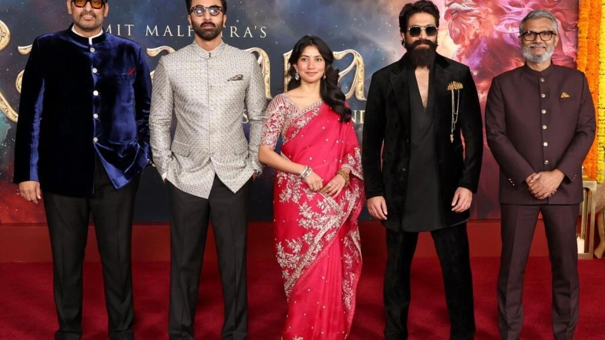 Ranbir Kapoor, Sai Pallavi and Yash at the Ramayana world premiere in Los Angeles