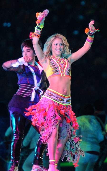 Shakira performs at FIFA World Cup closing ceremony