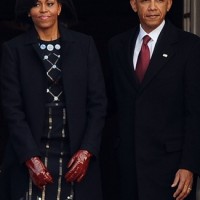 Mrs Obama in Roksanda Ilincic state meeting