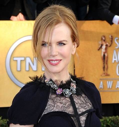 Nicole Kidman hairstyle makeup 2011 SAG Awards