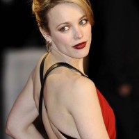 Rachel McAdams red gown at Morning Glory premiere