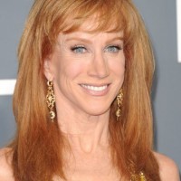 Kathy Griffins hairstyle makeup 2011 Grammys