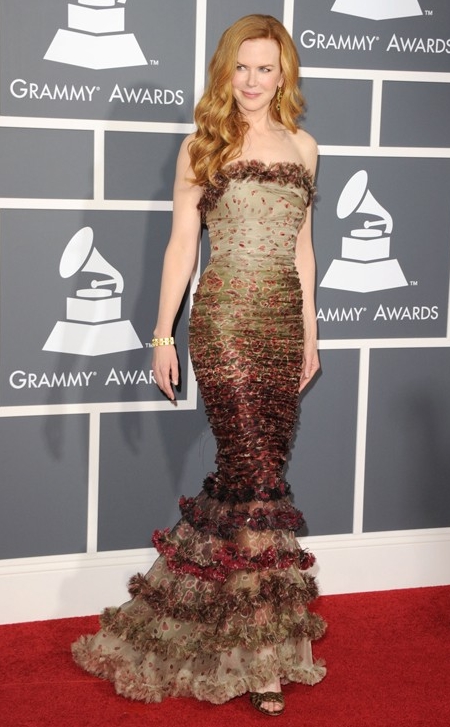 Nicole Kidman in Jean Paul Gaultier at 2011 Grammy Awards