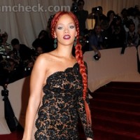 Rihanna-hairstyle-red-hair-French-braid-met-gala