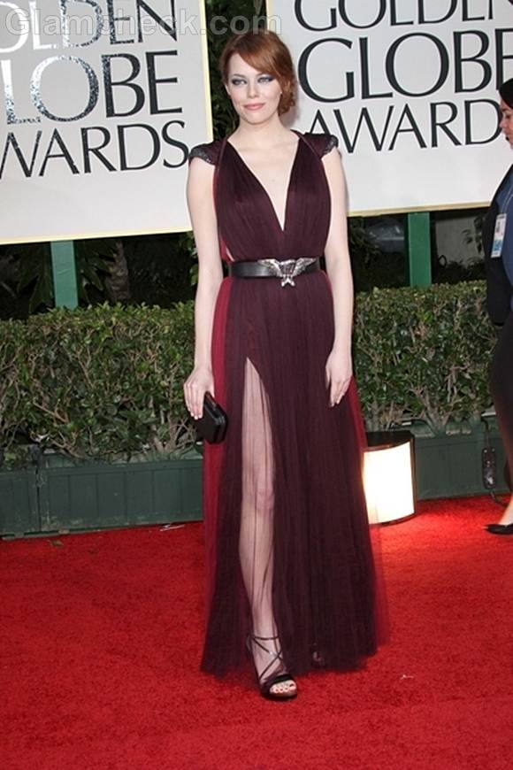 Best dressed 2012 golden globe awards-emma stone