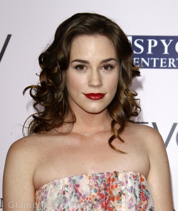 Christa B. Allen Rocks Off-shoulder Frock at “The Vow” Premiere
