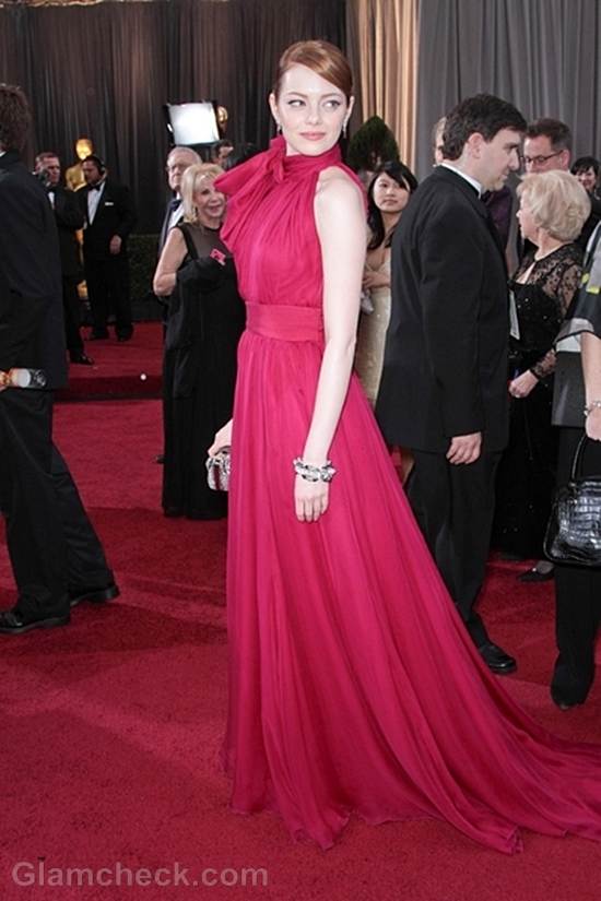 Oscars 2012 best dressed Emma Stone