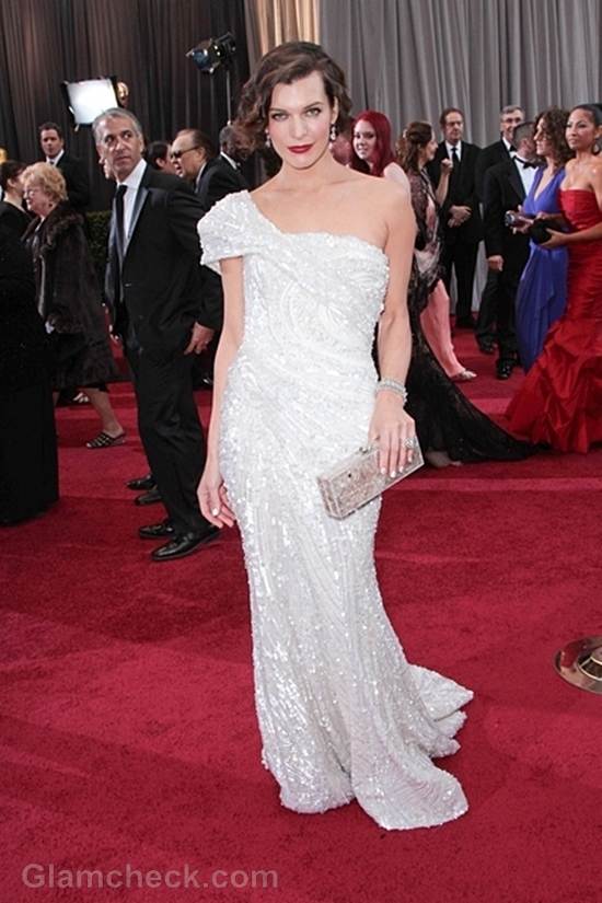 Oscars 2012 best dressed Milla Jovovich