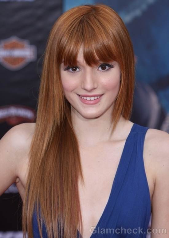 Bella Thorne at marvels the avengers premiere