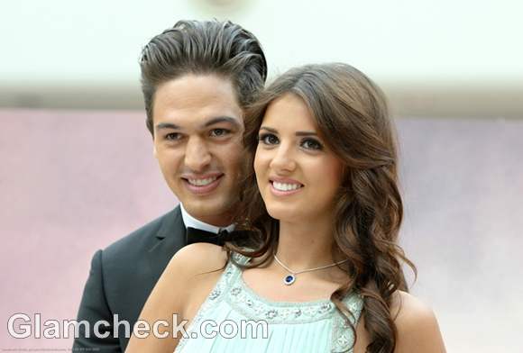 Mario Falcone and Lucy Mecklenburgh Unveil Titanic Props