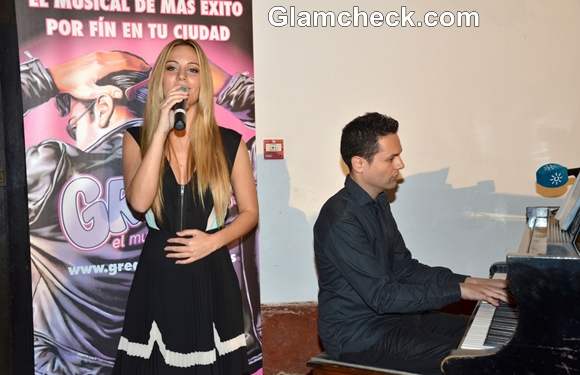 Edurne Performs at Grease El Musical