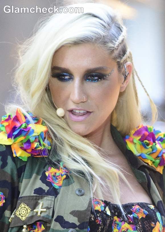 Kesha hairstyle makeup 2012 Today Show