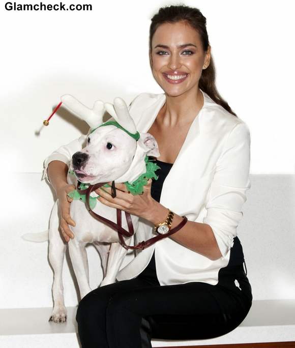 Irina Shayk Urges Fans to Adopt Abandoned Pups for Christmas