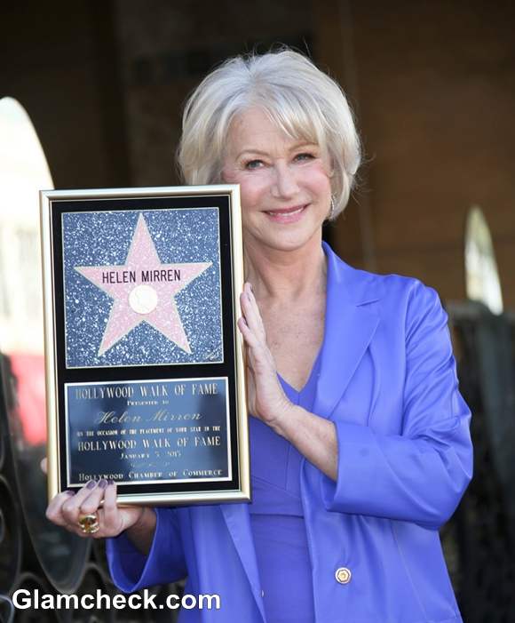 Actress Helen Mirren Star At Hollywood Walk Of Fame