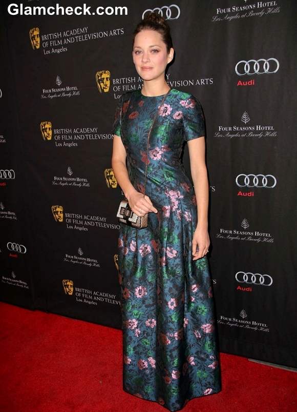 Marion Cotillard Graceful In Erdem At 2013 BAFTA Tea Party In LA