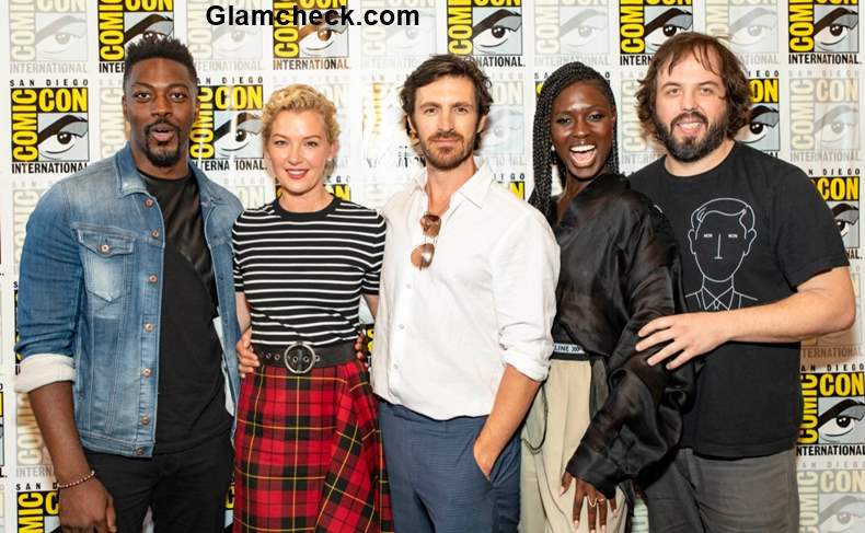 Celebrities attend SYFY’S ‘Nightflyers’ Press line during Comic-Con 2018