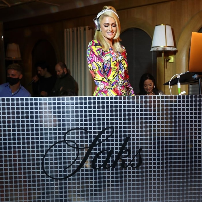 Paris Hilton Turns DJ at Saks Star-Studded NYFW Party