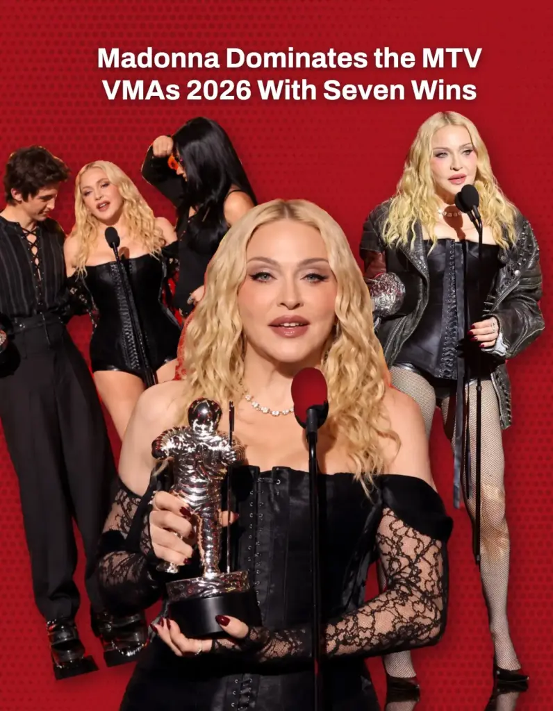 Madonna MTV VMAs 2026 Seven Wins