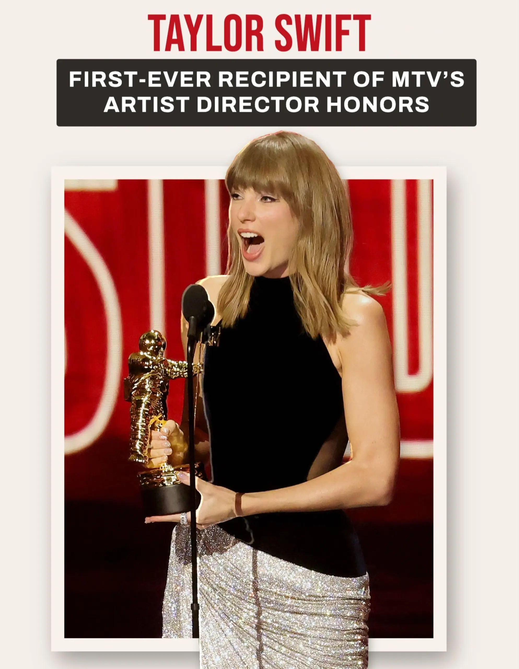 Taylor Swift Makes History With Artist Director Honor at MTV VMAs 2026