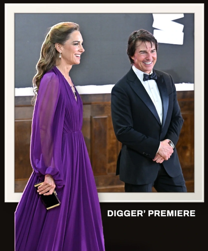 Tom Cruise Welcomes Prince William and Kate Middleton to the ‘Digger’ Premiere in London