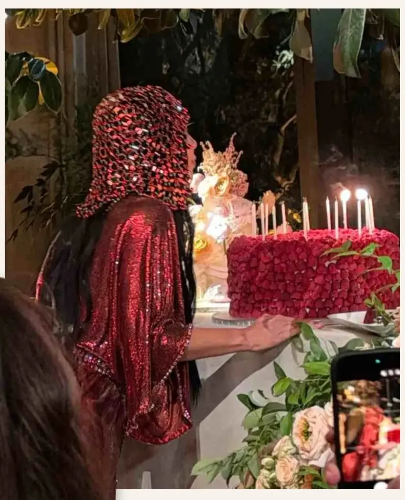 Kim Kardashian 46th Birthday Red-Hot Look