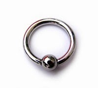 Captive-bead-ring