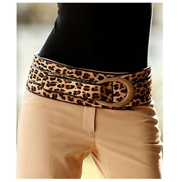 Animal print belt