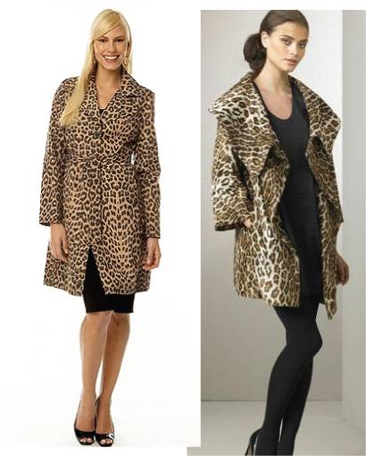 Animal print coats