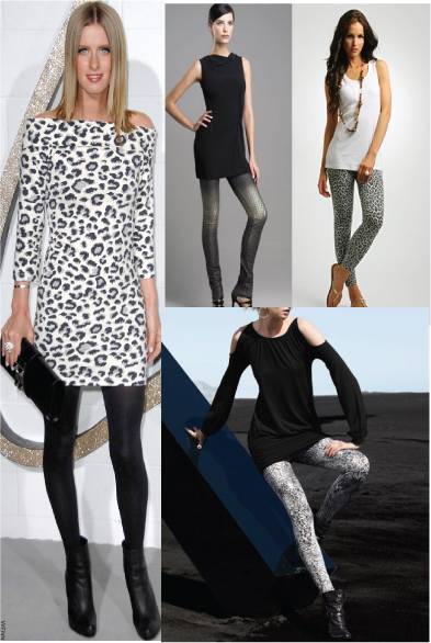 Animal print dress / leggings