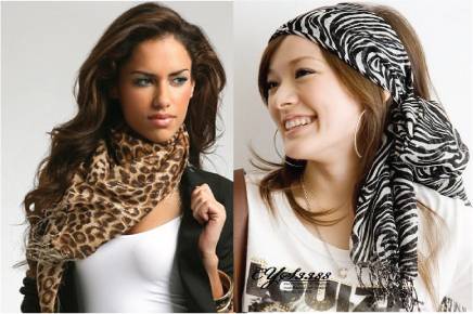 Animal print scarves