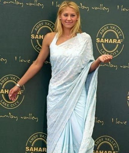 Anna Kournikova  in saree