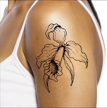 Ball-point ink tattoo
