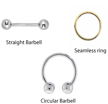 Bridge piercing jewelry / nose rings