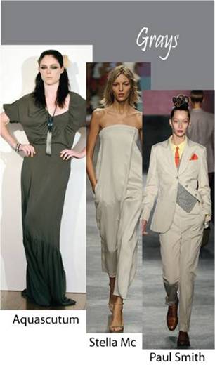 Color trend Spring summer 2010 Gray