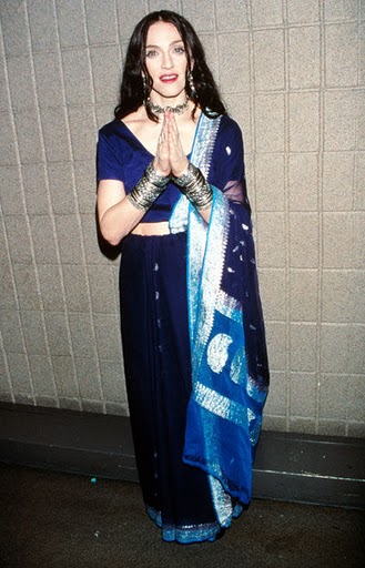 Madonna  in saree