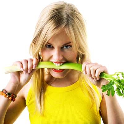 eat raw vegetables