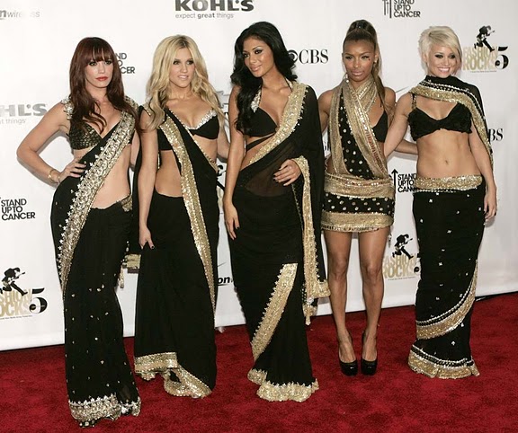 hollywood celebs  in saree