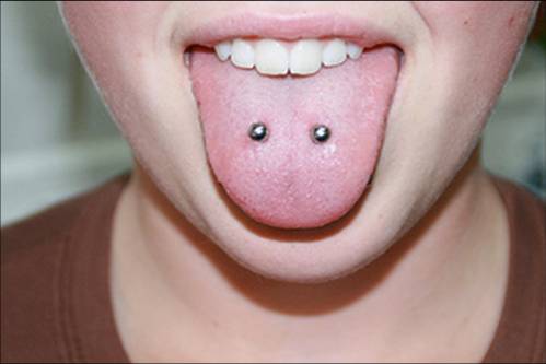 tongue piercings types